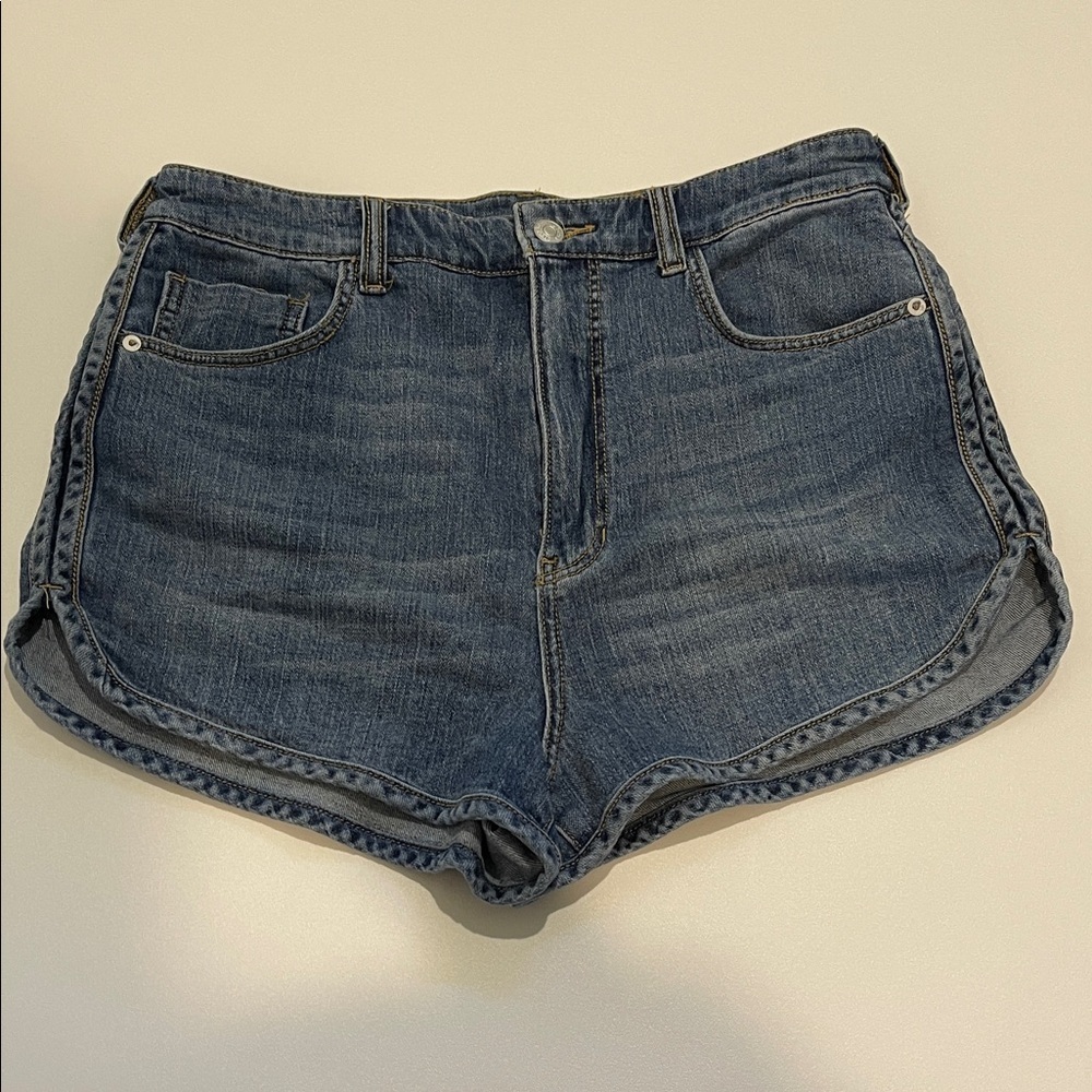 Pilcro Anthropologie Dark Blue Jean Short Shorts